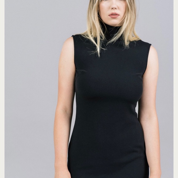 NEW Storm & Marie ‘Samuel’ Mock Neck Sleeveless Little Black Dress L - Picture 2 of 8